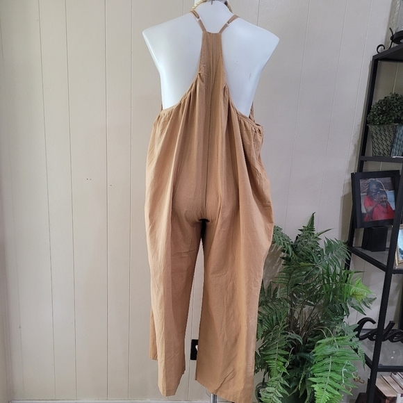 Women's Minimalist Jumpsuit Wide Leg Pants Casual Relax Boho Sz OS - Picture 5 of 12